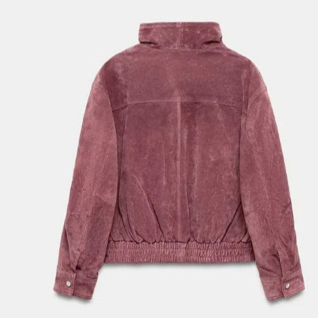 Damen Kurz geschnittener Boxy‑Blouson mit hohem Stehkragen und überschnittenen Ärmeln Drune