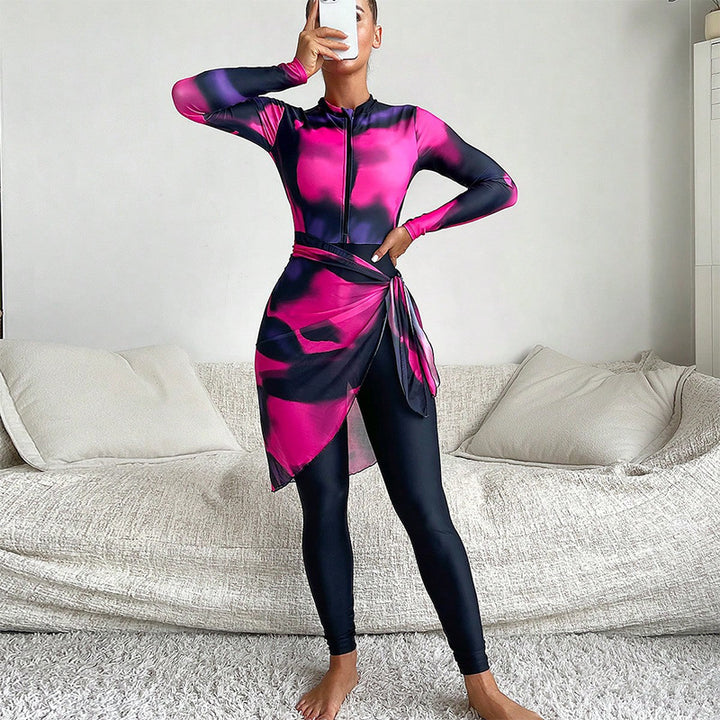 Damen Funktionskleid mit elegantem Wickeldesign Drune