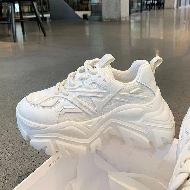 Damen Chunky Sneaker mit atmungsaktiven Mesh-Einsätzen und robustem Profil Drune