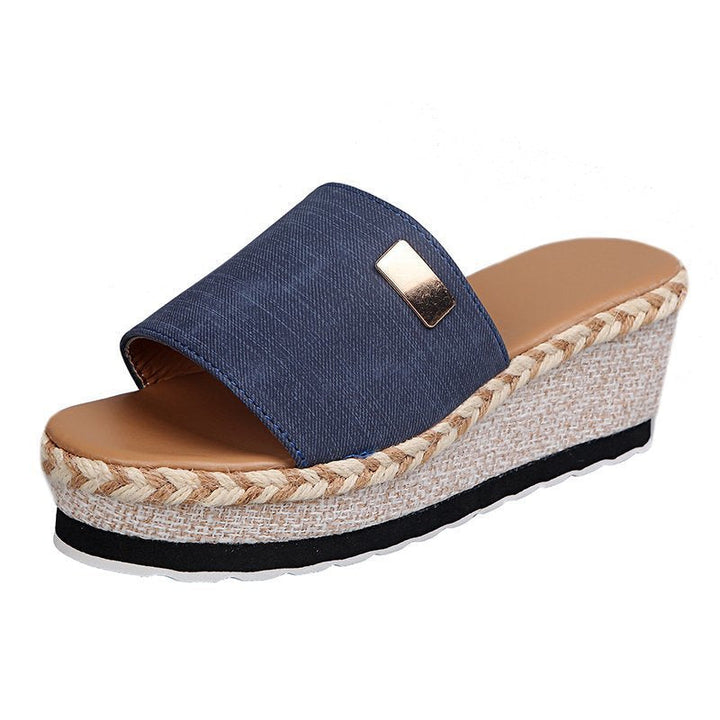 Damen Komfortable Keil-Sandalen Drune