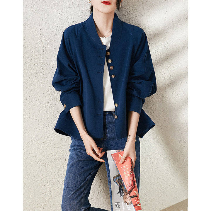 Damen Modische und elegante Jacke mit schmalem Schnitt Drune