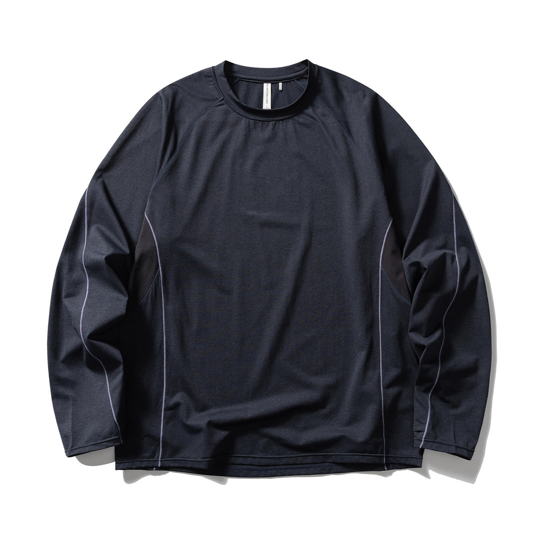 Unisex Leichtes technisches Longsleeve mit Raglanärmeln und Kontrastnähten Drune