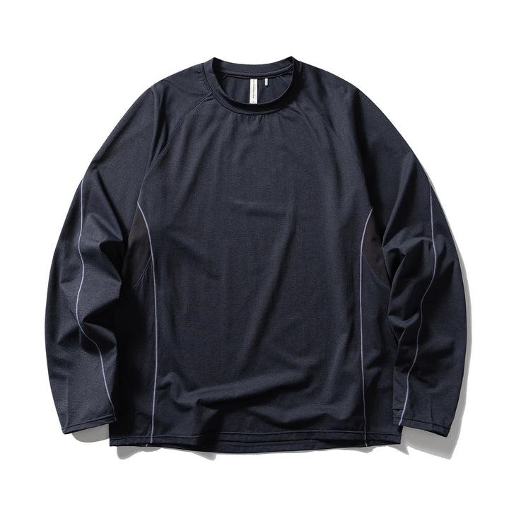 Unisex Leichtes technisches Longsleeve mit Raglanärmeln und Kontrastnähten Drune