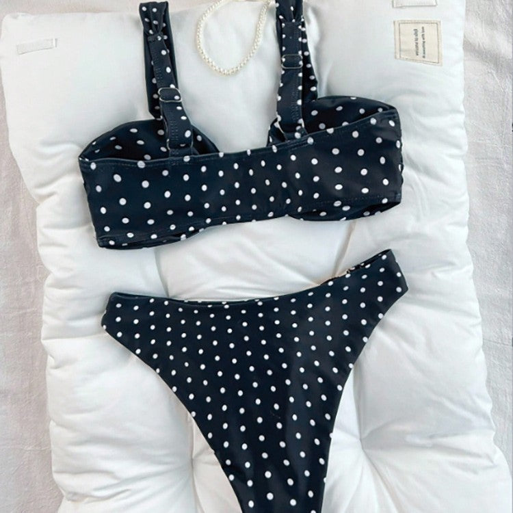 Damen Bikini-Set mit eleganten Rüschen und strukturiertem Design Drune