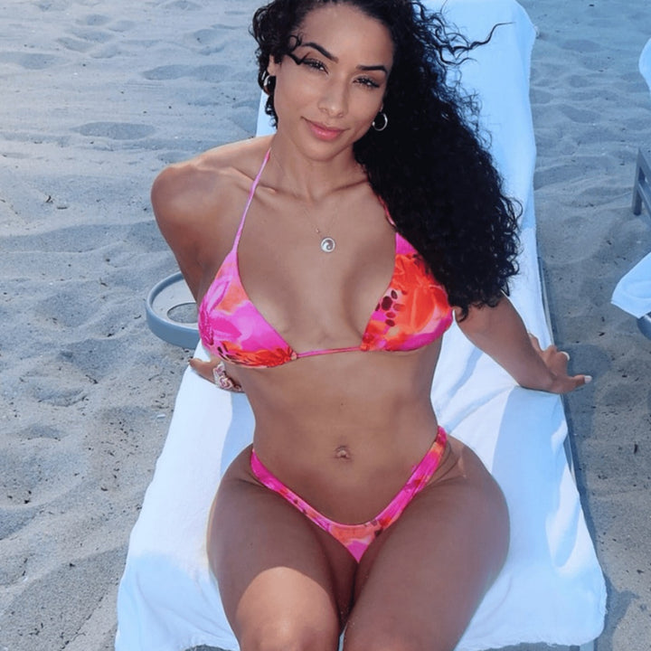 Damen Triangel-Bikini mit elegantem Hochschnitt Drune