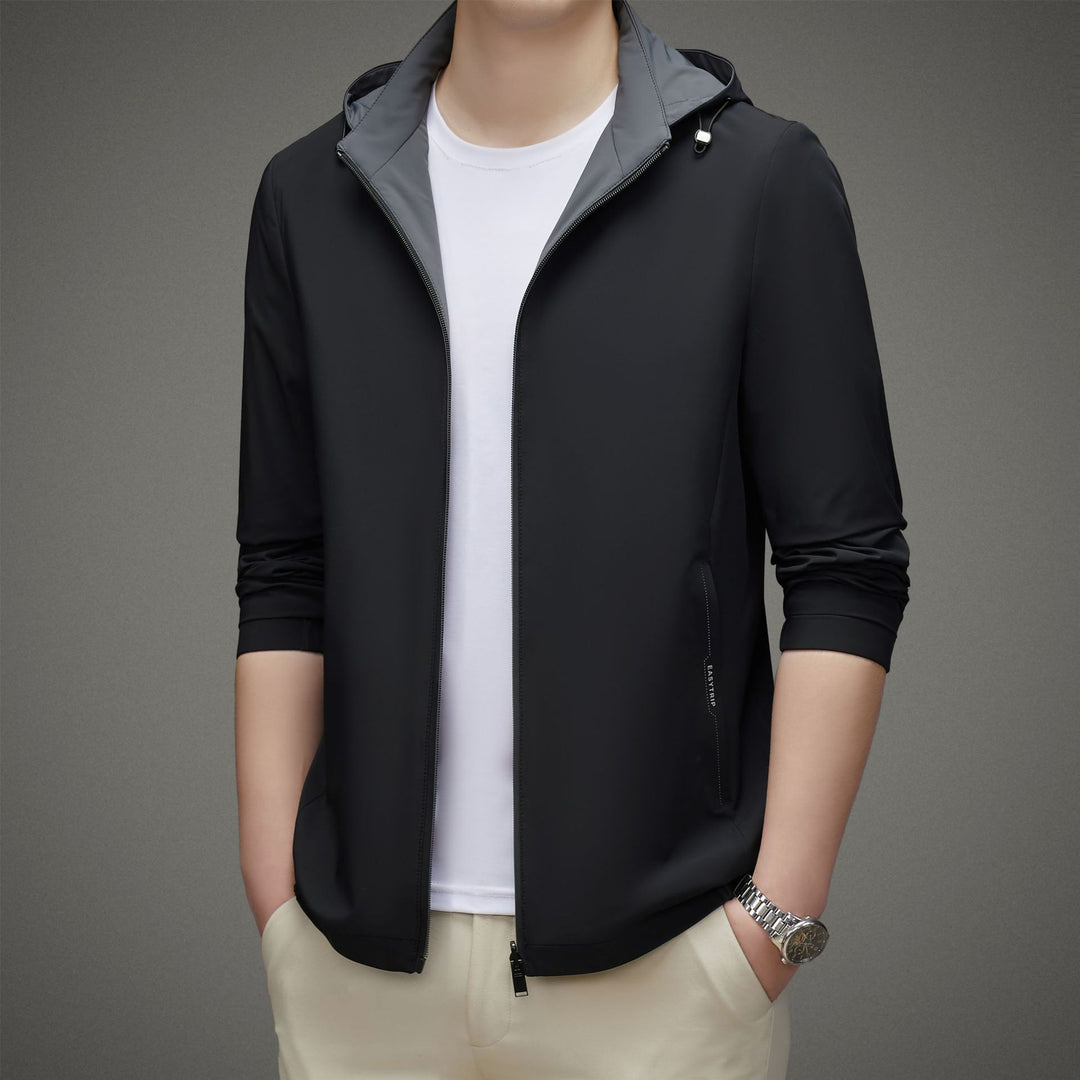 Herren leichte Allround-Jacke mit praktischem Kapuzendesign und atmungsaktiven Eigenschaften Drune