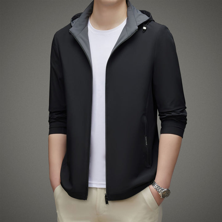 Herren leichte Allround-Jacke mit praktischem Kapuzendesign und atmungsaktiven Eigenschaften Drune