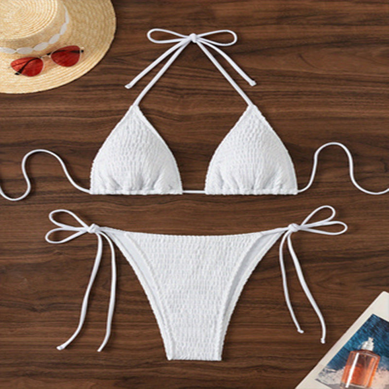 Damen Triangel-Bikini mit strukturierter Oberfläche Drune