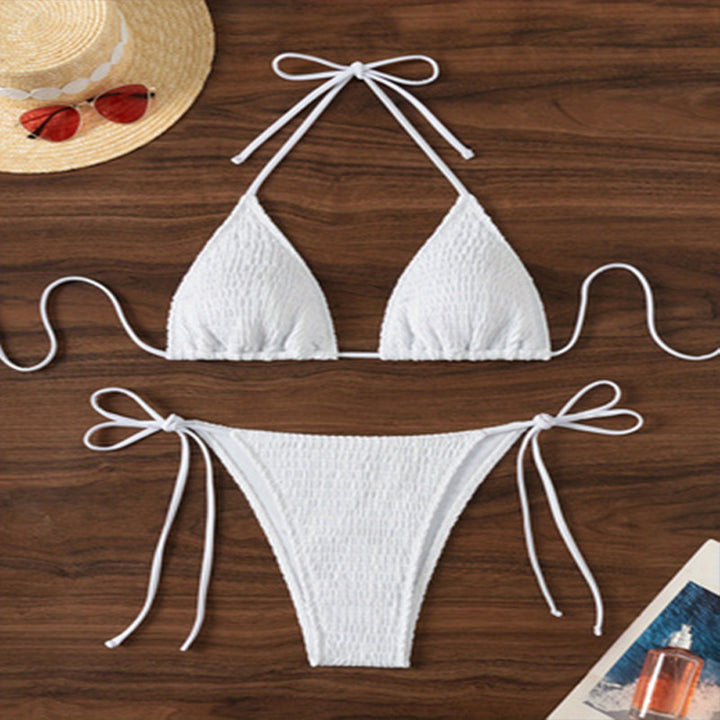 Damen Triangel-Bikini mit strukturierter Oberfläche Drune