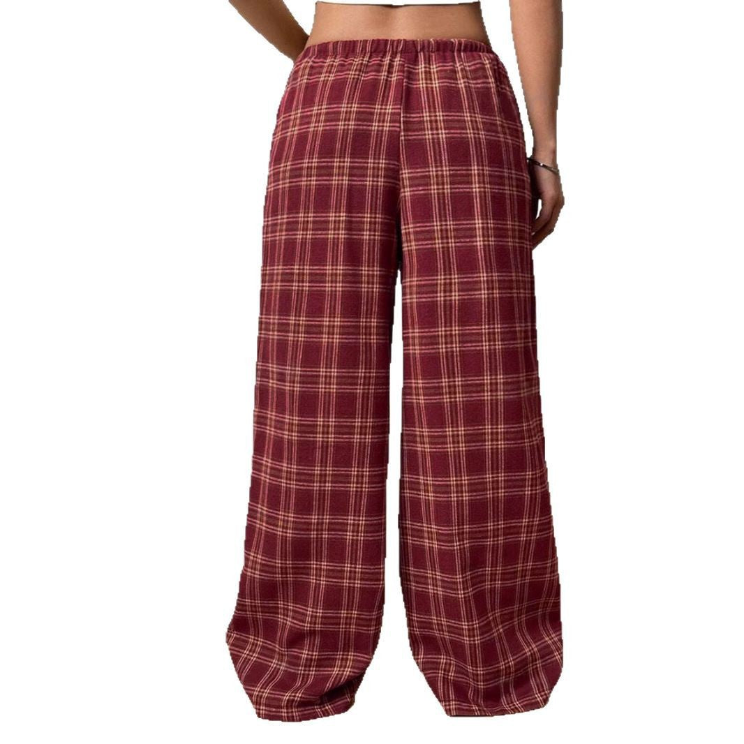 Damen lässige Karo-Hose Drune