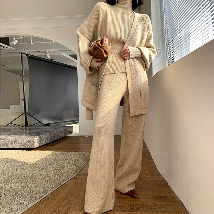 Damen Strickensemble mit weitem Schnitt und luxuriösem Material Drune