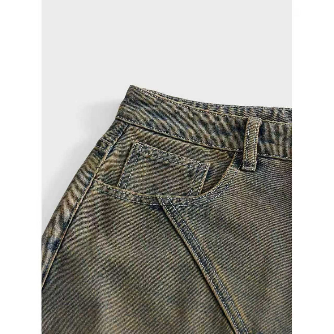 Damen Weite Jeans Drune