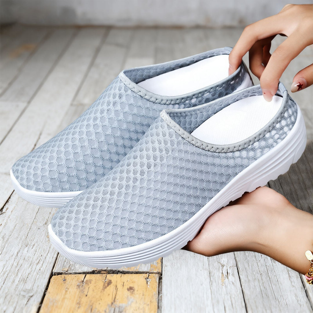 Damen Atmungsaktive Clogs aus Netzmaterial Drune