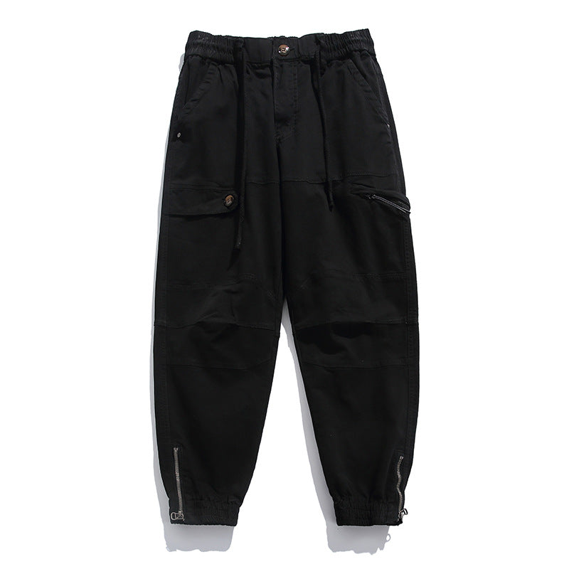 Herren Cargo-Joggerhose im Utility‑Stil mit ergonomischen Kniepaneelen und Reißverschluss‑Knöchel Drune