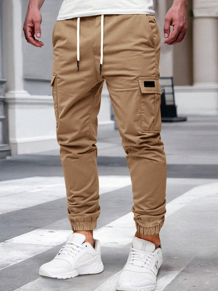 Herren Cargo-Hose mit elastischem Bund und multifunktionalen Taschen Drune