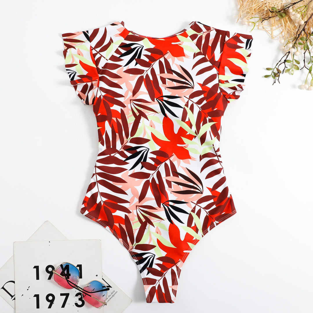 Damen Schwimmanzug mit floralen Mustern Drune