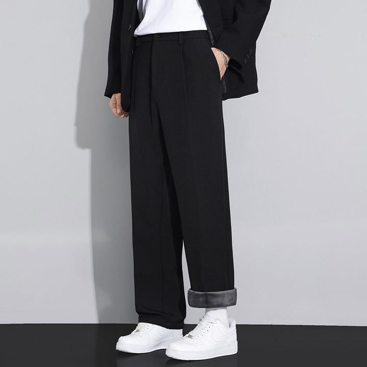 Herren Bequeme Weitgeschnittene Chino-Hose