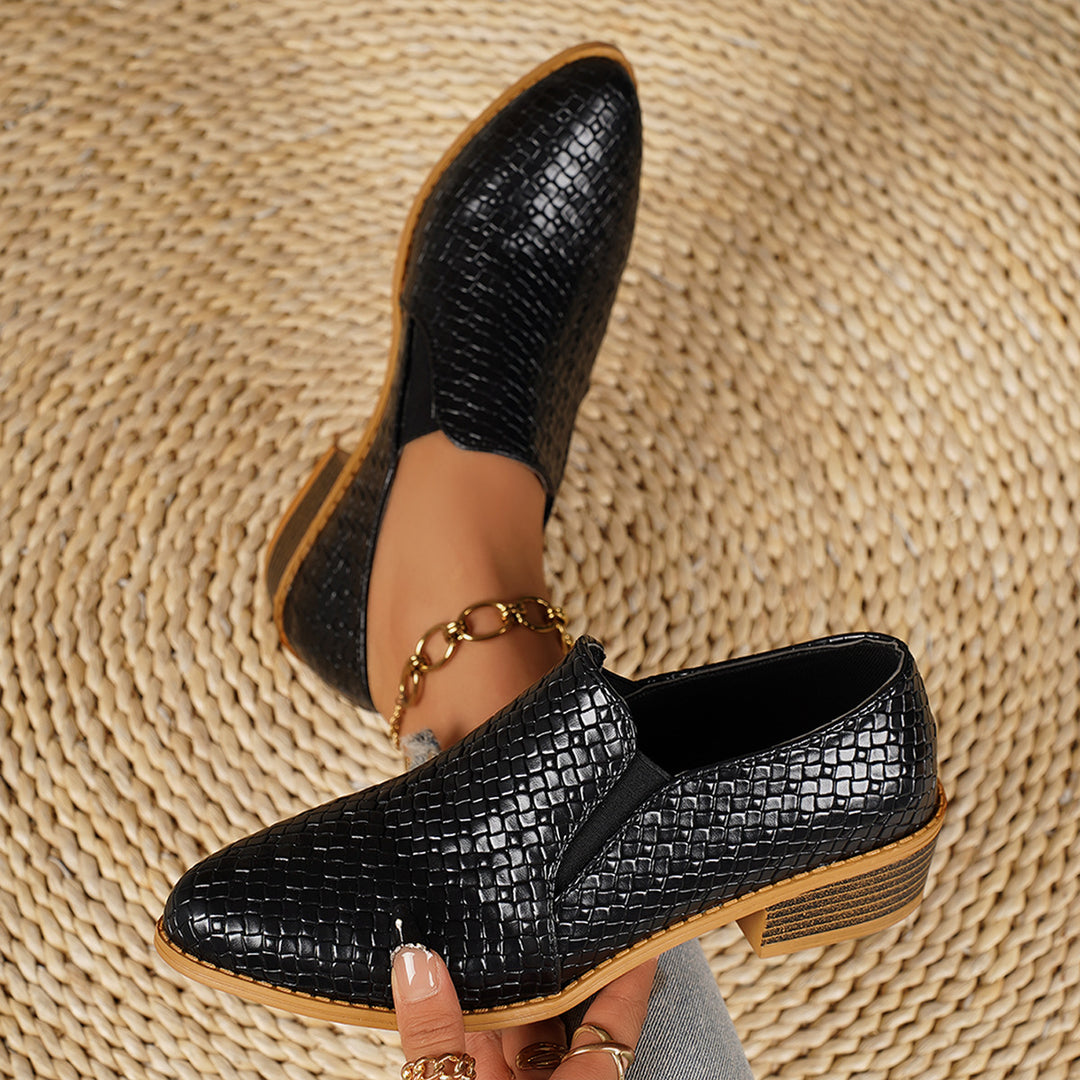 Damen Elegante Slipper mit Struktur-Design Drune