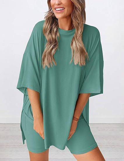 Damen lässiges Oversized T-Shirt Drune