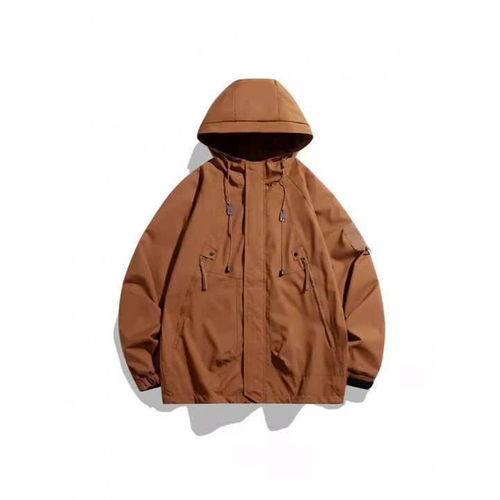 Herren Wasserabweisende Übergangsjacke mit Kapuze Drune