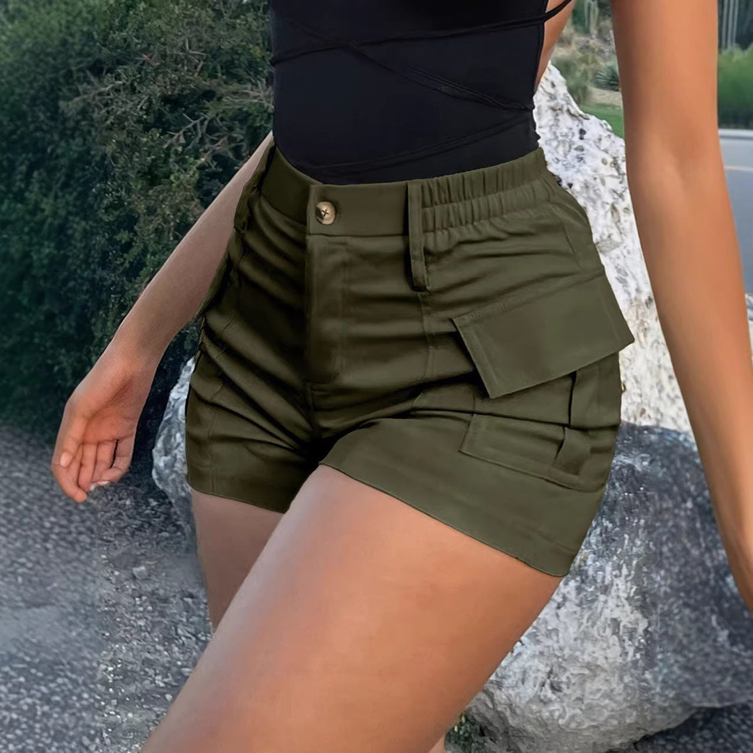 Damen Cargo-Shorts mit elastischem Bund und praktischen Seitentaschen Drune