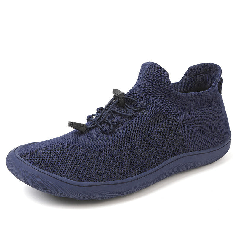 Unisex nan schlanker Strick-Schlupftrainer mit Zugstopper-Schnürung und ultraflexibler Minimalsohle Drune