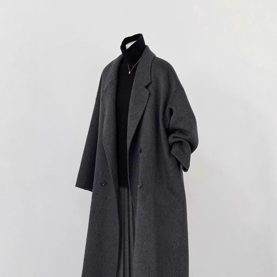 Damen Oversized Wollmantel Drune