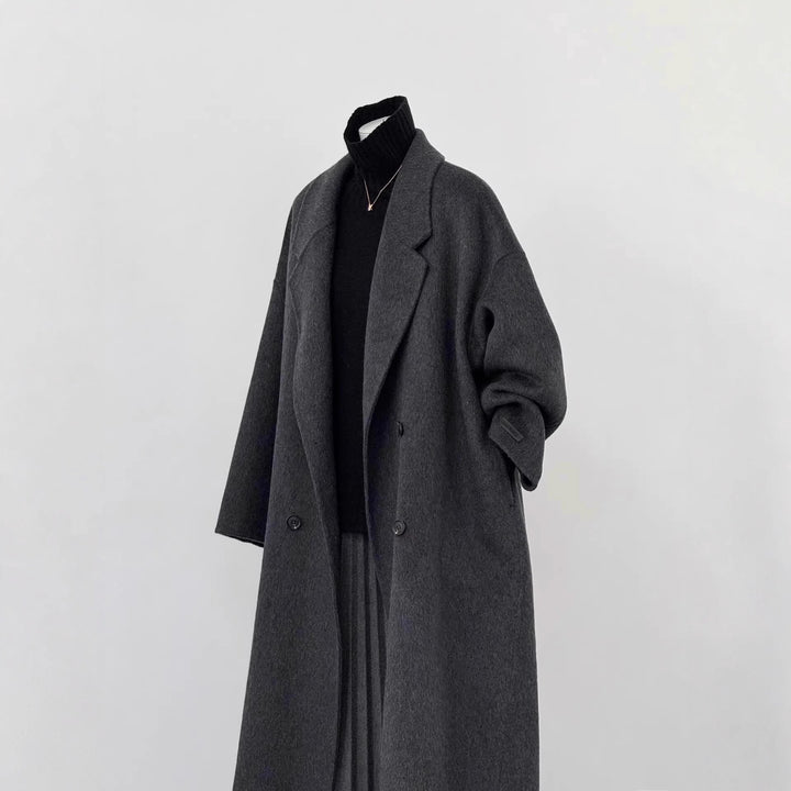 Damen Oversized Wollmantel Drune