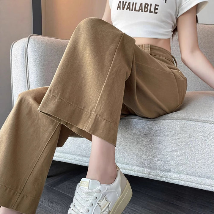 Damen Weitgeschnittene Jeans mit hohem Bund Drune