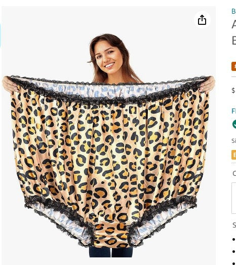 Unisex  übergroßer Satin-Spaßslip mit elastischem Bund Drune