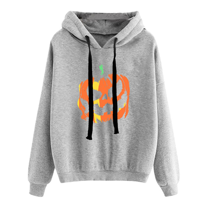 Damen nan lässiger Oversize Kapuzenpullover mit Herz‑und‑Pfotenprint, Kordelzug und gerippten Bündchen Drune