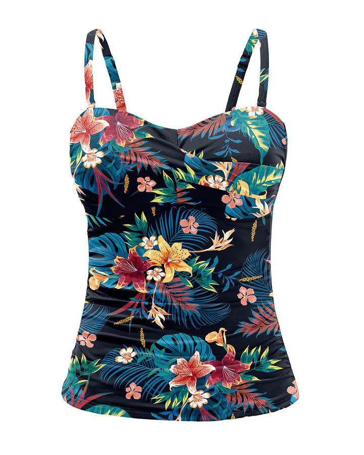 Damen Tankini mit raffiniertem Wickeldesign Drune