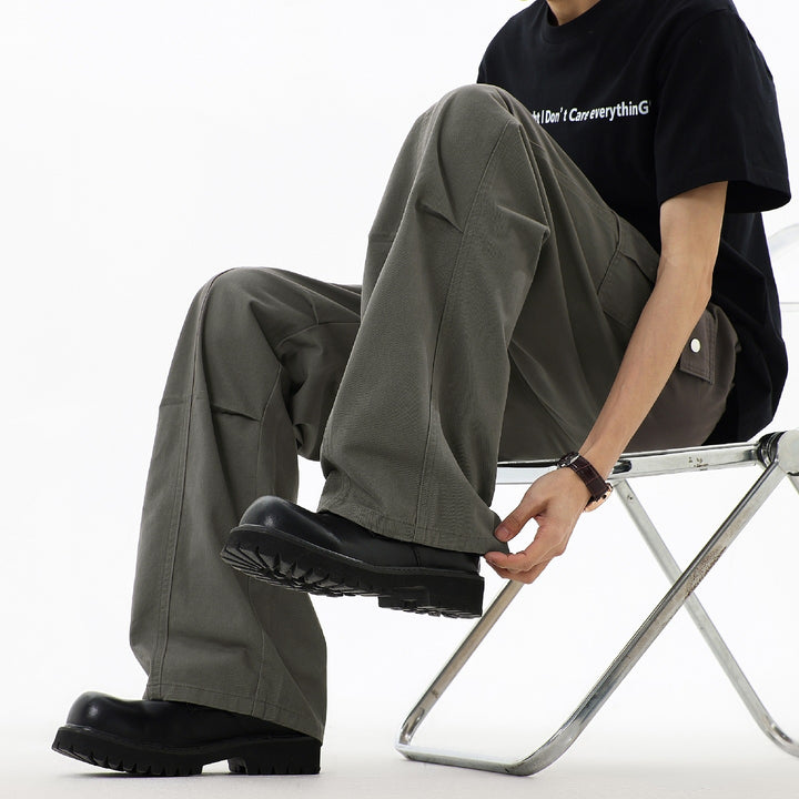 Herren Weite Utility-Cargo-Hose mit großen Klappentaschen & verstärkten Nahtpartien Drune