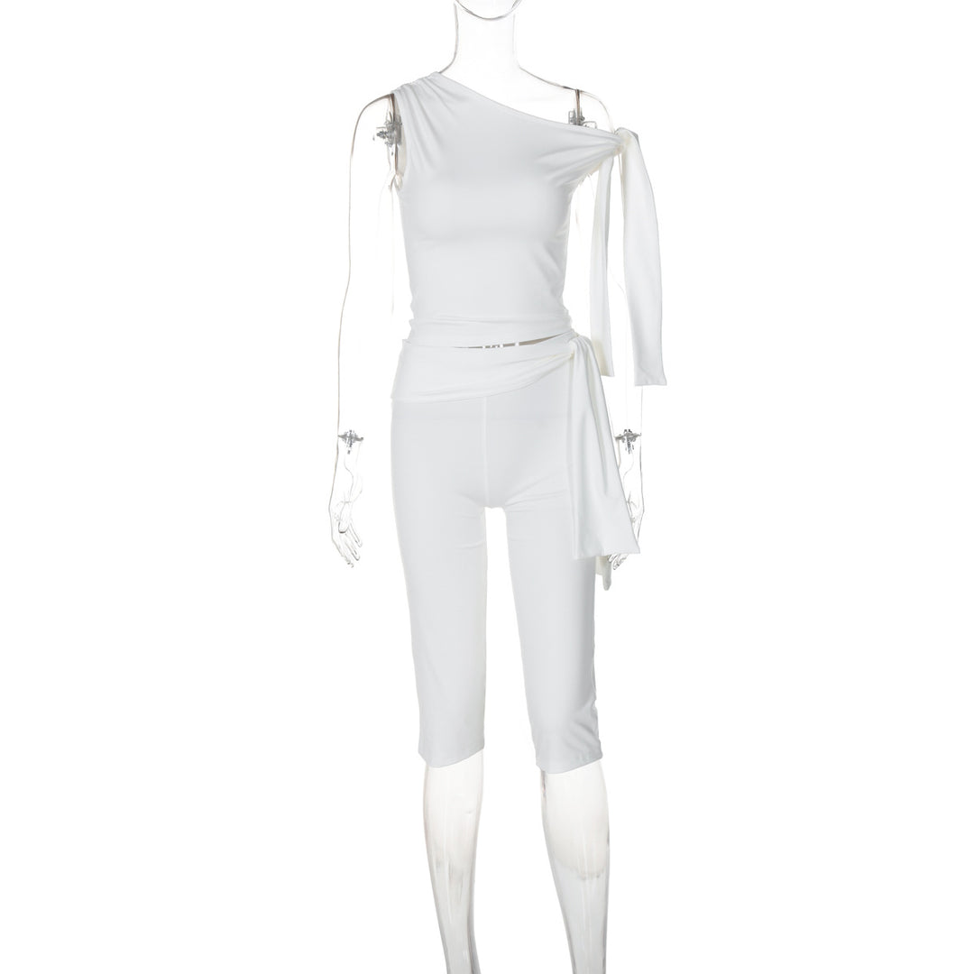 Damen Einseitiger Jumpsuit mit exklusiven Drapierungen Drune