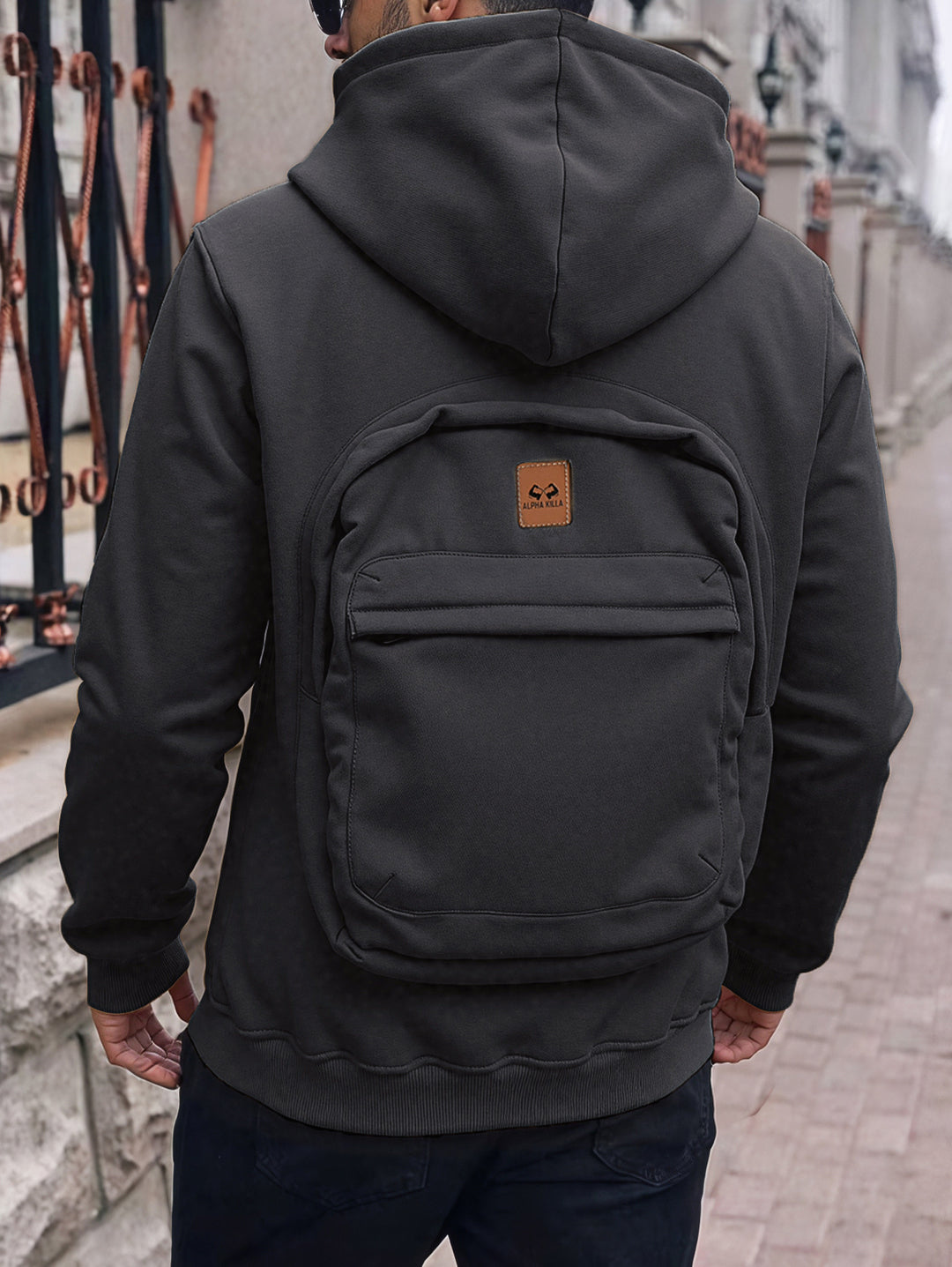 Herren Lässiger Kapuzenpullover mit praktischen Taschen Drune