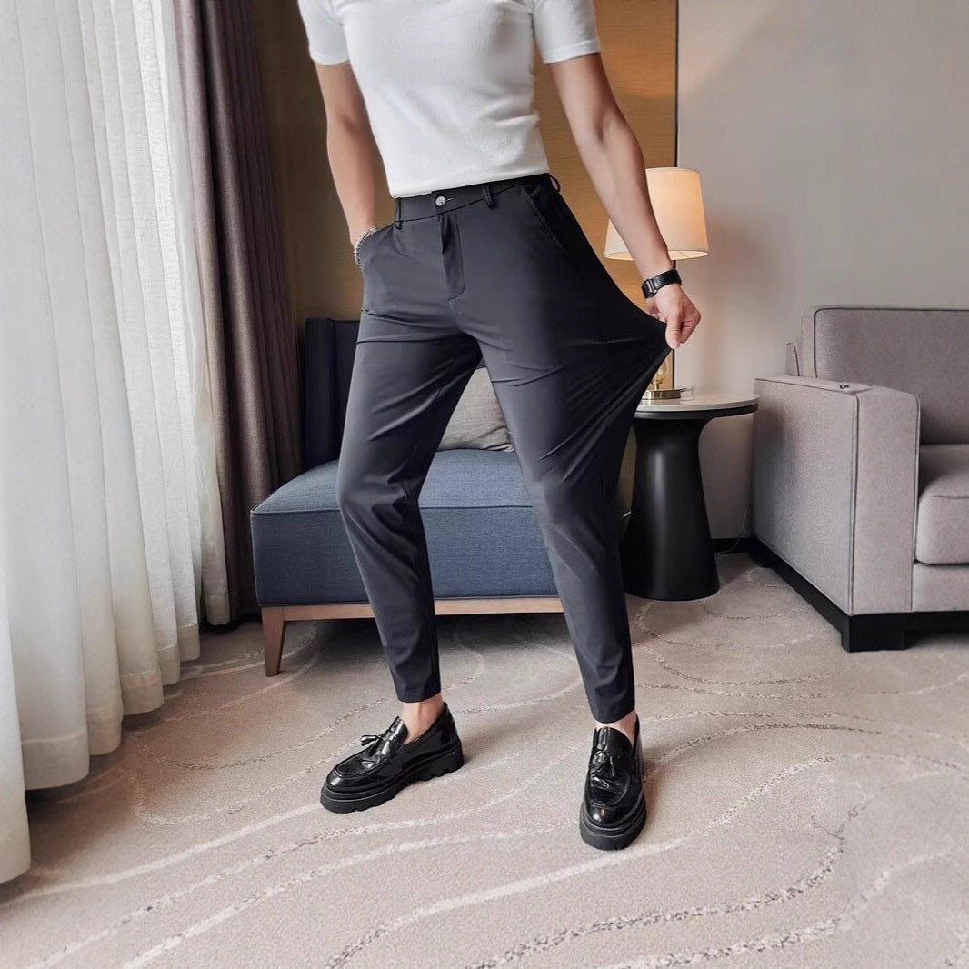 Herren Elegante Slim-Fit Hose Drune