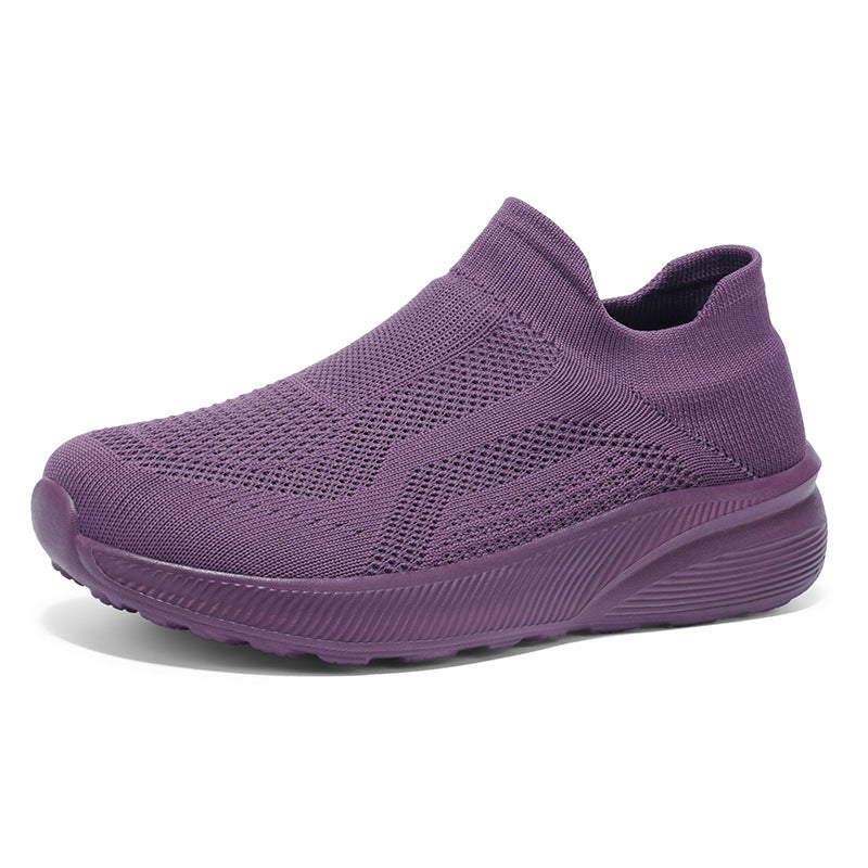 Unisex Atmungsaktiver Strick-Slipper-Sneaker mit Memory-Fußbett Drune