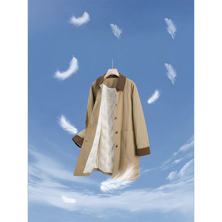 Damen Modischer Oversized Mantel Drune