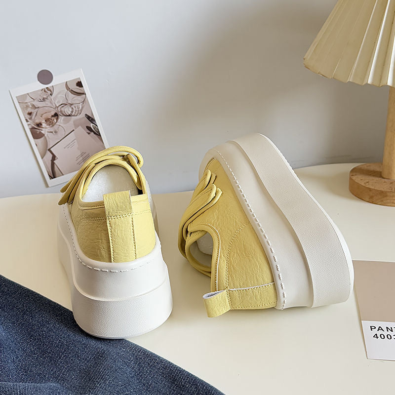 Damen Plateau-Sneaker mit doppeltem Klettverschluss und ergonomischer Sohle Drune