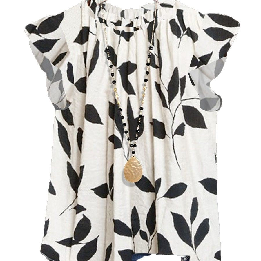 Damen Bluse mit floralem Design Drune