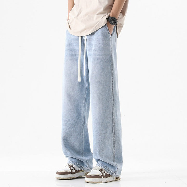 Herren Bequeme und lässige Weitgeschnittene Jeans Drune