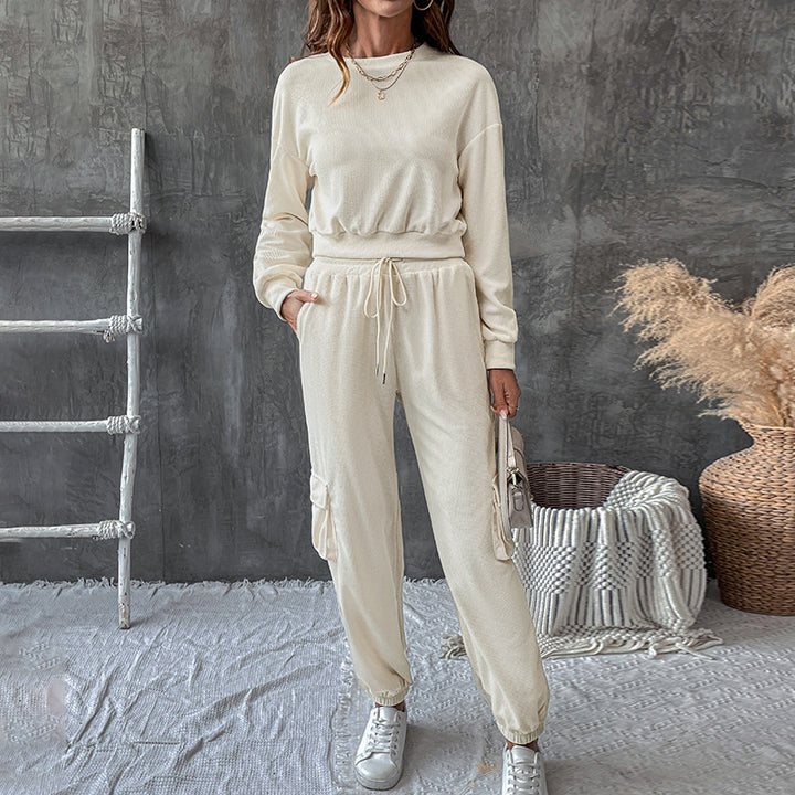 Damen Lässiges Relaxed-Fit Jogginganzug Drune