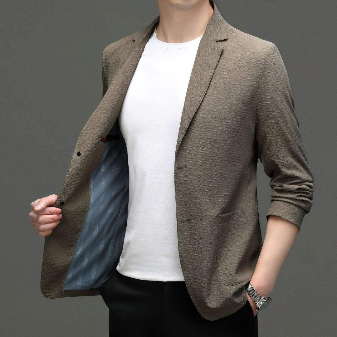 Herren Eleganter Freizeitsakko mit atmungsaktiver Struktur und modernem Schnitt Drune