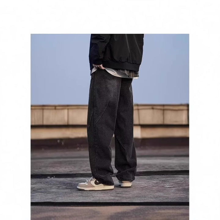 Herren Modische Weitgelegte Jeans Drune