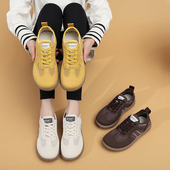 Damen Sportliche Sneakers mit atmungsaktiver Netzoberfläche Drune