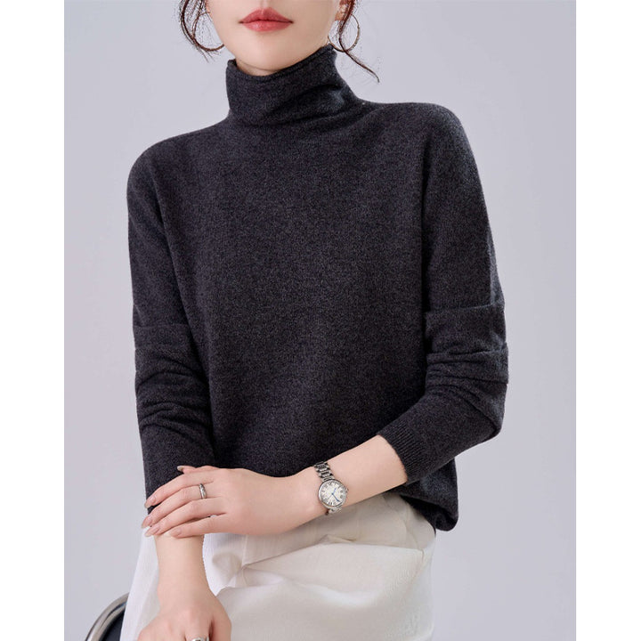 Damen Leichter Kaschmir-Mix Rollkragenpullover mit feinem Soft-Finish und schmaler Silhouette Drune