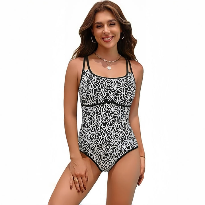 Damen Sportlicher Einteiler mit floralen Details Drune