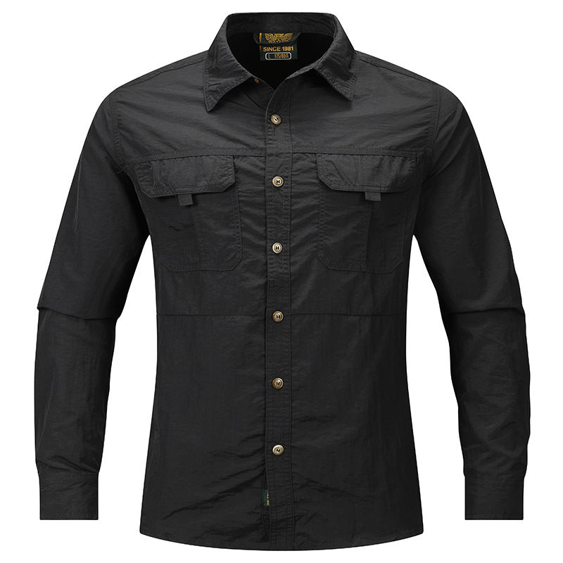 Herren Funktionales Langarmhemd Drune