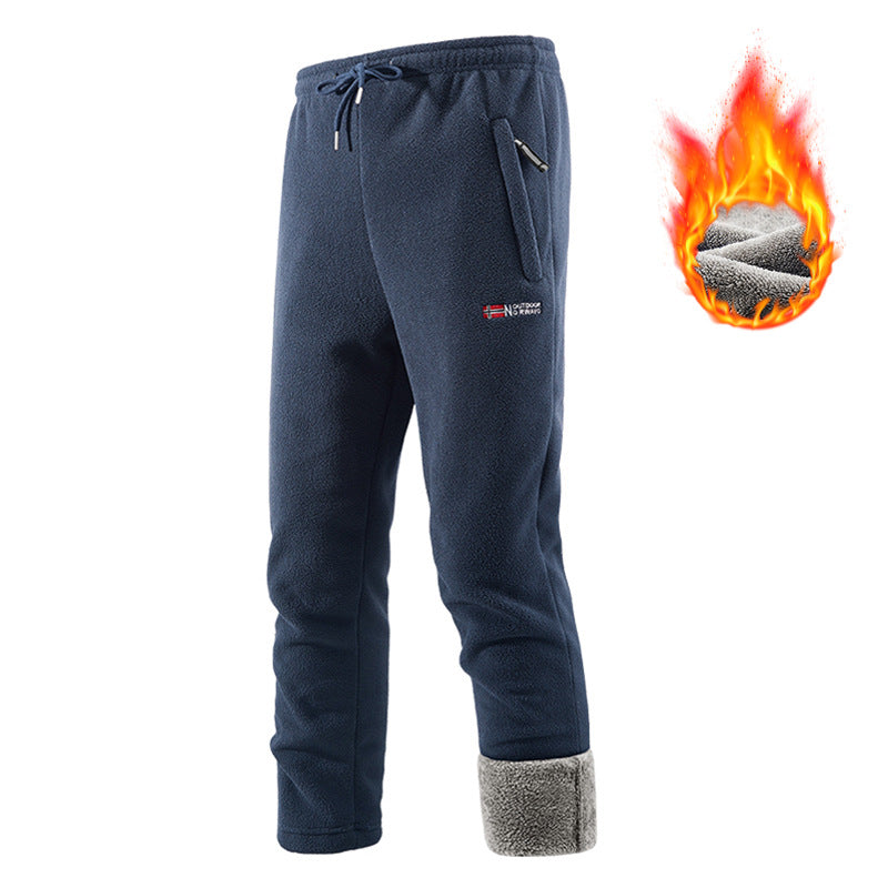 Herren Thermo‑Fleecehose mit hochfloriger Sherpa‑Innenfütterung und Reißverschlusstaschen Drune