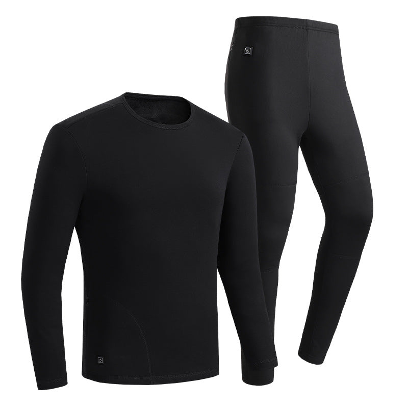 Damen Eng anliegendes Thermo-Funktionsset mit Langarmshirt und hoher Thermoleggings Drune